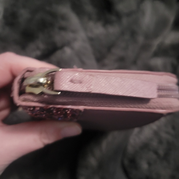 Kate Spade full zip Pink Glitter Wallet - Picture 3 of 16